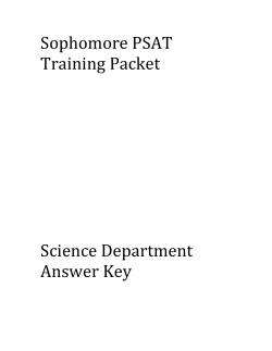 Science Answer Key