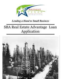 SBA Real Estate Advantage Loan Application