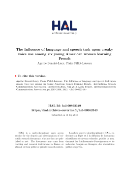 The Influence of language and speech task upon creaky voice use