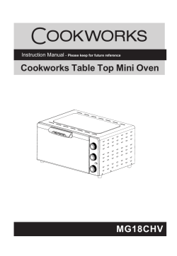 MG18CHV Cookworks Table Top Mini Oven