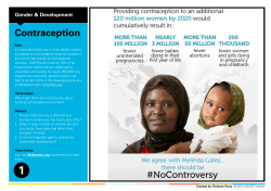 Contraception - UNICEF Ireland