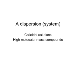 colloidal solutions