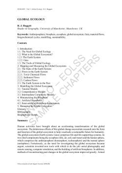 Global Ecology