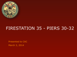 Presentation of San Francisco Fire Department Fireboat Station and