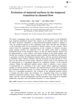 Evolution of material surfaces in the temporal transition in channel flow
