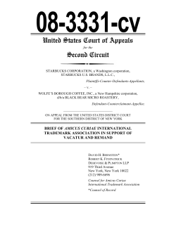 Starbucks Corp. v. Wolfe`s Borough Coffee, Inc.