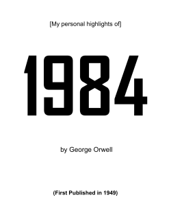 1984 by George Orwell