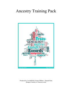 Ancestry Training Pack