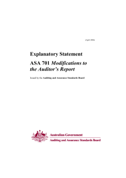 Explanatory Statement - ASA 701