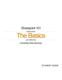 student guide - University of Colorado Denver