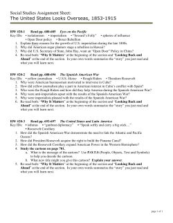 Becoming a World Power Assignment Sheet `13