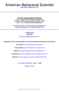 AmeriCan BehaviOral SCientist