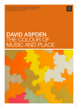 DAVID ASPDEN THE COLOUR OF MUSIC AND