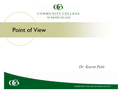 Point of View - Community College of Rhode Island