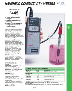 CDH-70 : Handheld Conductivity Meters PC`s<font color="Red