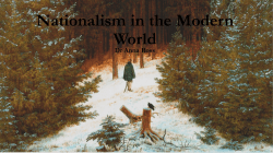 Nationalism in the Modern World