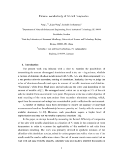 Thermal conductivity of Al-Salt composites
