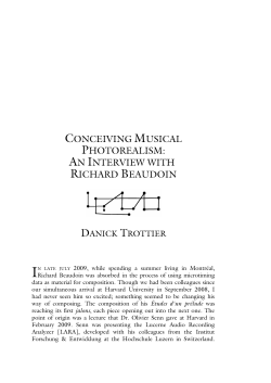 Conceiving Musical Photorealism&mdash;An Interview with Richard