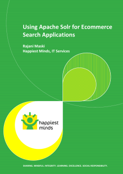 Using Apache Solr for Ecommerce Search