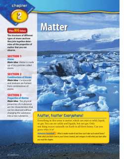 CHAPTER 2 Matter