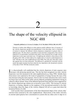 The shape of the velocity ellipsoid in NGC 488