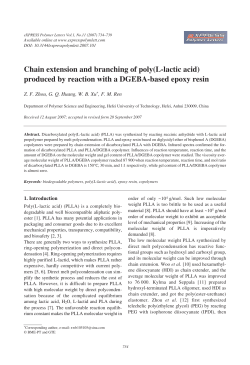 Chain extension and branching of poly(L