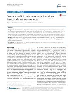 Sexual conflict maintains variation at an