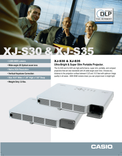 Product Sheet - Projector Central