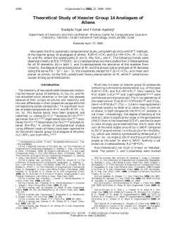 Theoretical Study of Heavier Group 14