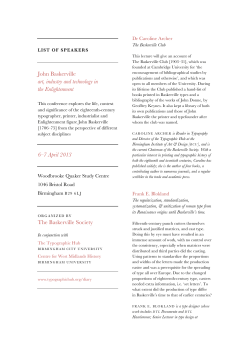 John Baskerville art, industry and technology in the Enlightenment 6