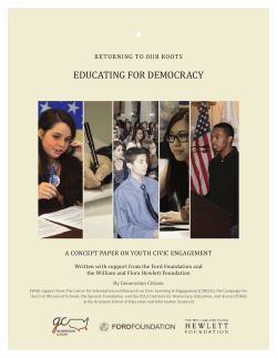educating foR democRacy