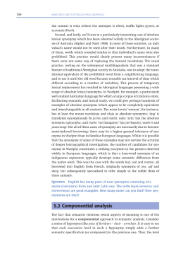5.2 Componential analysis