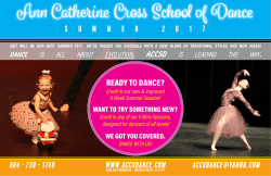 ready to dance? - Ann Catherine Cross School of Dance