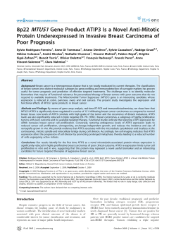 8p22 MTUS1 Gene Product ATIP3 Is a Novel Anti