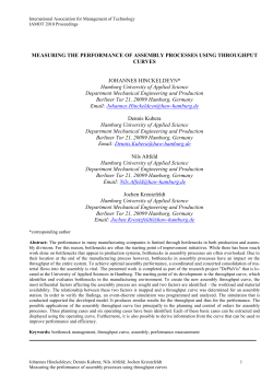 Measuring the performance of assembly processes