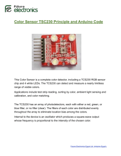 Color Sensor TSC230 Principle and Arduino Code