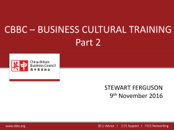 BUSINESS CULTURAL TRAINING Part 2