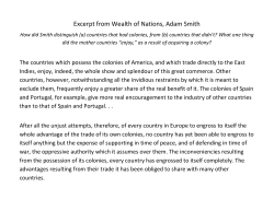 Excerpt from Wealth of Nations, Adam Smith