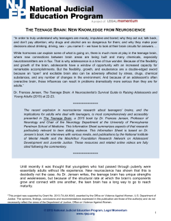 Teenage Brain Final