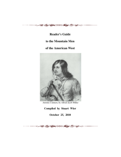Reader`s Guide to the Mountain Men of the American