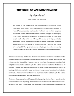 The Soul of an Individualist