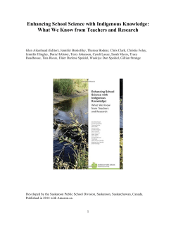 Enhancing School Science with Indigenous Knowledge: What We