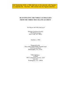 Re-estimating the noble gas releases from the Three Mile