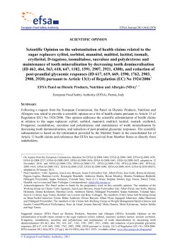 EFSA Panel on Dietetic Products, Nutrition and Allergies (NDA)