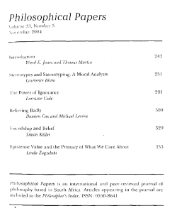Blum - Stereotypes and Stereotyping