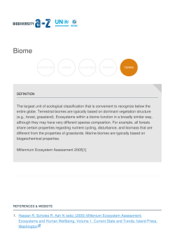 The largest unit of ecological classification that is convenient to