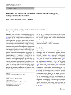 Perceived 3D metric (or Euclidean) shape is merely ambiguous, not
