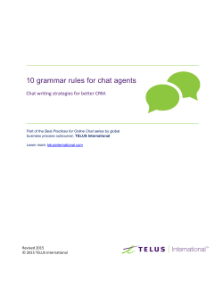 10 Grammar Rules for Chat Agents