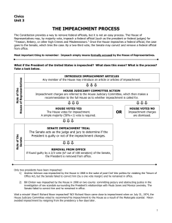 the impeachment process - the jerry perez experiment