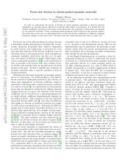 Power-law friction in closely